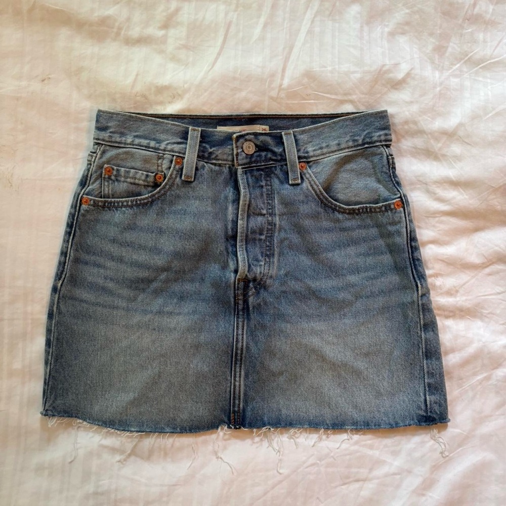 Levi's Blue Pencil Mini Skirt Casual